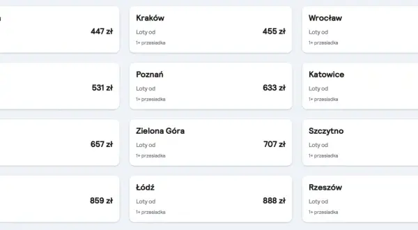 Tanie loty na majówkę z Warszawy (447 zł), Krakowa (455 zł) i Wrocławia (507 zł). Sprawdź inne miasta!